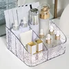 Clear Acrylic Makeup Brush Holder Desk Cosmetic Organizer Lipstick Storage Box Nail Polish Display Stand Rack Jewelry Case 4