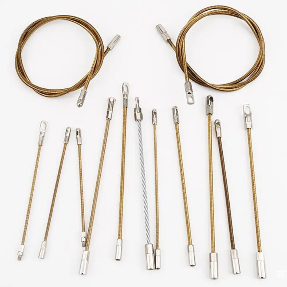 탄소강 와이어 풀러 커넥터 헤드 4mm 와이어에 연결 전기 기술자 도구 자동 스레드 가이드 케이블 풀러 액세서리