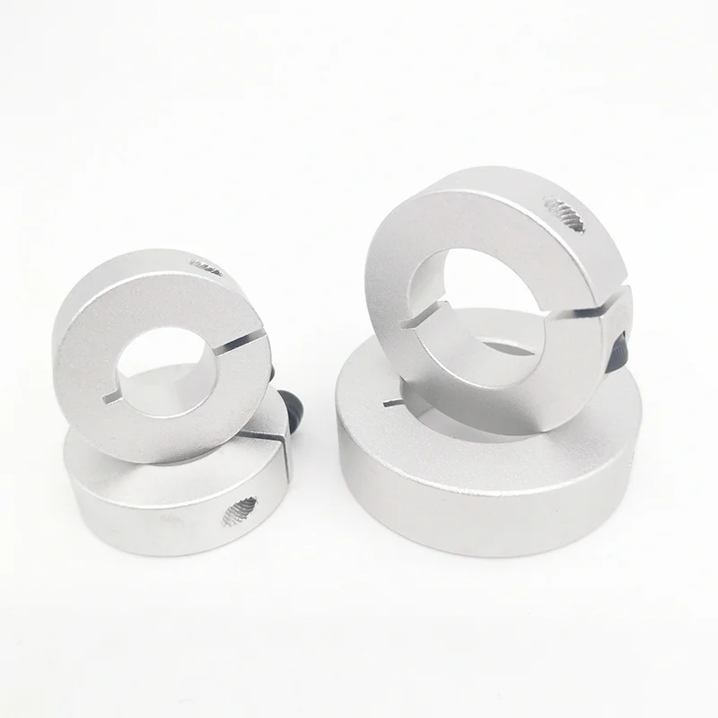 Retaining Ring 1pcs Open type fixed ring light bearing limit sleeve locking sleeve aluminum automatic ring positioning Shaft Collars with slit