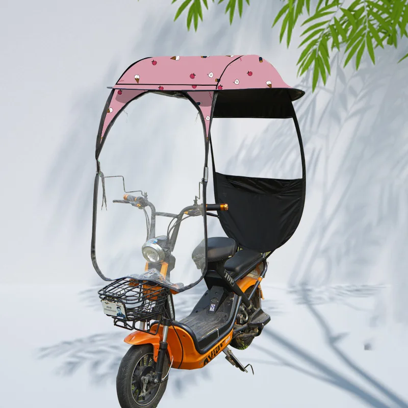 Wxnnx Pare-Brise d'auvent de Tricycle, Couverture de Vent de Pluie de  Scooter de mobilité, Voiture électrique empêchant Le Parapluie, Couverture  de Pluie d'ombrage de Soleil imperméable : : Jardin