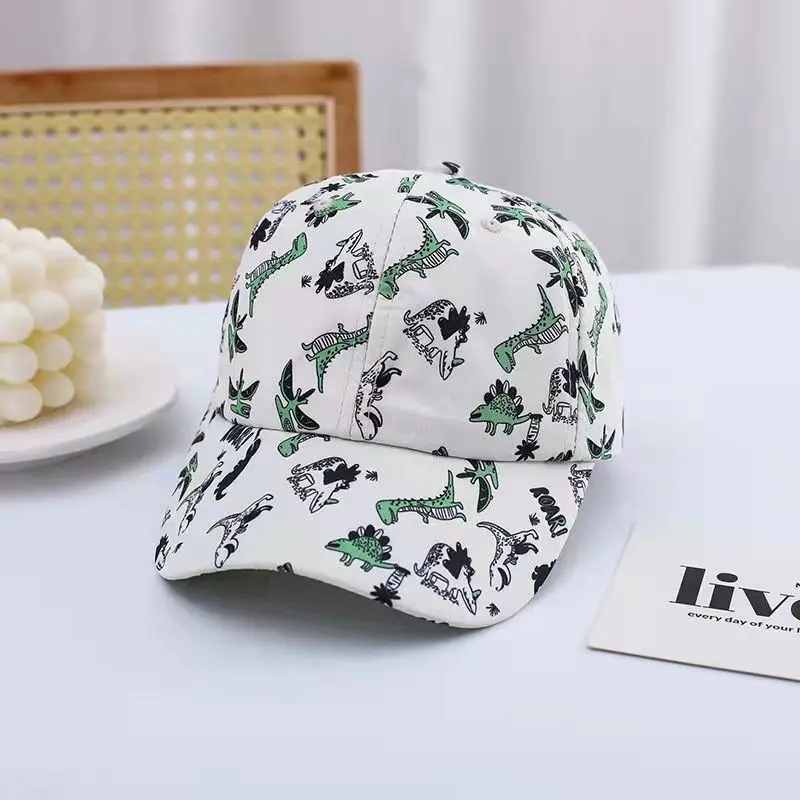 New Cartoon Tiger Baby Baseball Cap Summer Girls Sun Cap Boys Visor Cap Bonnet Infant Cute Ear Cotton Baby Hat child safety seat Baby Accessories