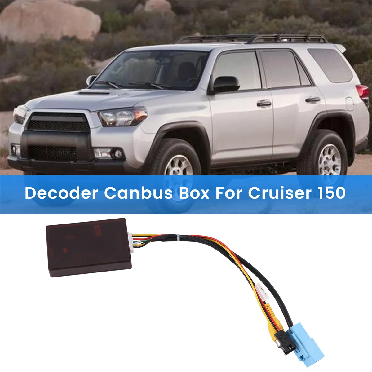 

Car LVDS to CVBS Cable 360 Panoramic Reversing Camera Decoder Canbus Box for Prado Land Cruiser