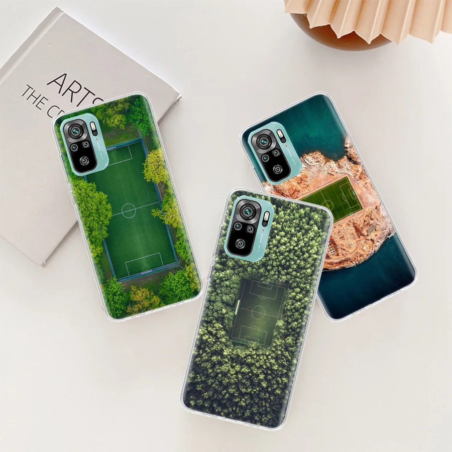 Football Field Football Hot Blood Sports Phone Case Per Xiaomi Poco X5 X4 Gt X3 Nfc Pro 5G M5 M5S M4 M3 Mi A1 A2 A3 F3 F2 F1 Non