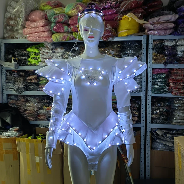Luminous clothing LED Costume Sexy tutu LED rechargeable dress