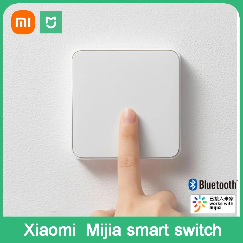 Smart Wall Switch Xiaomi Mijia Live Line Version OTA Upgrade Smart Linkage Works with mihome App smart switch lamp base switch lamp holder switch