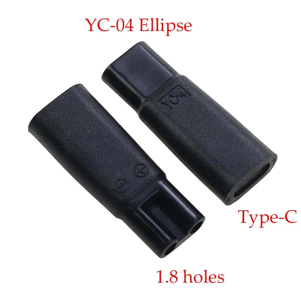 1Pcs USB Typ-C Buchse auf 2,35 1,8 Doppel Loch 2-Prong Lade Adapter Konverter Stecker für Rasierer Pentium Haar Clipper – Detail 6