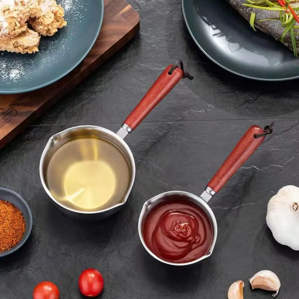

Неприлипающая кастрюля с деревянной ручкой, из нержавеющей стали
