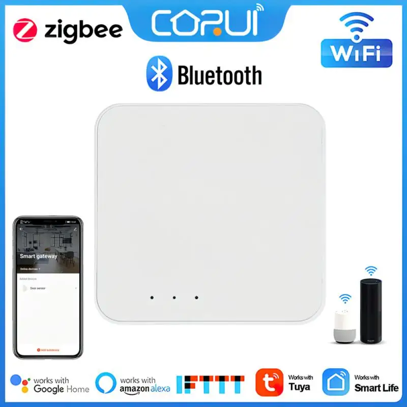 

Межсетевой хаб CORUI Tuya Zigbee, многорежимный хаб для умного дома, с поддержкой Bluetooth и Wi-Fi