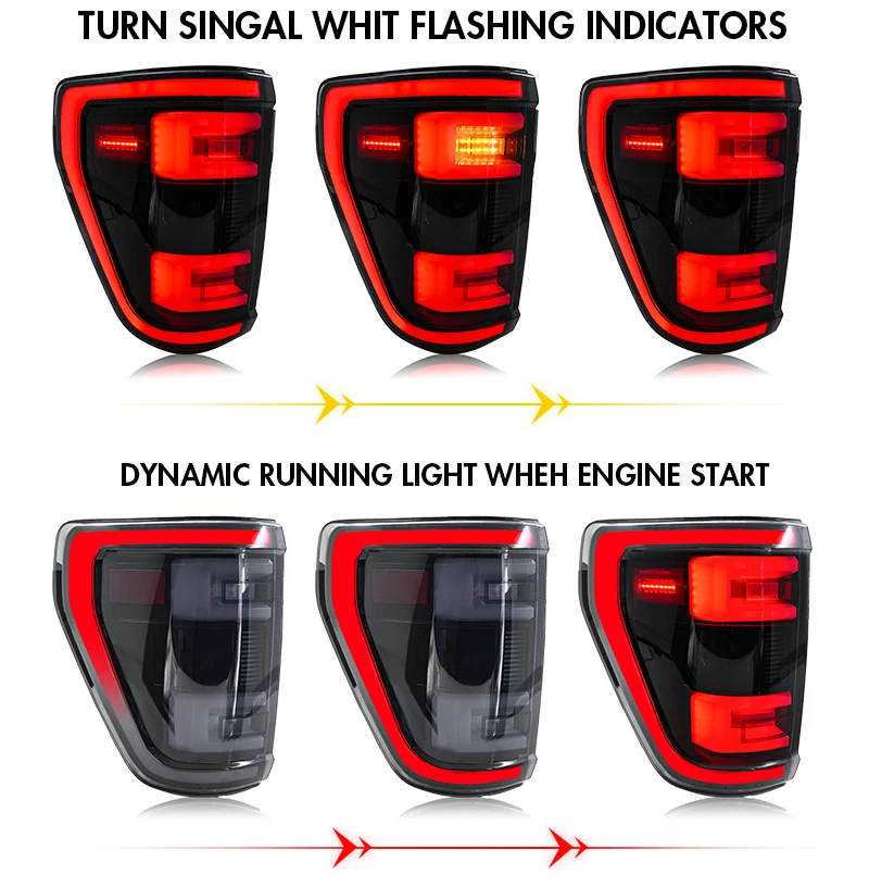 F150 Tail Light Assemblies Full LED 2021-2024 - Image 6