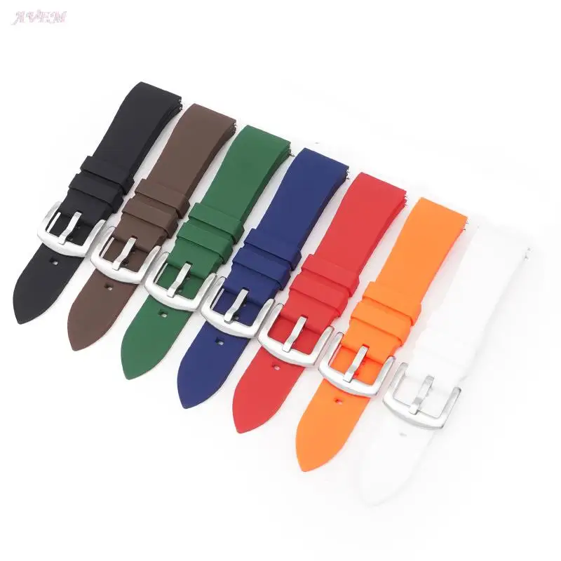 20Mm 22Mm Cinturino In Gomma Siliconica Cinturino Da Polso Impermeabile Per Omega Moonswatch Seiko Tudor Casio Rolex Water Ghost Strap