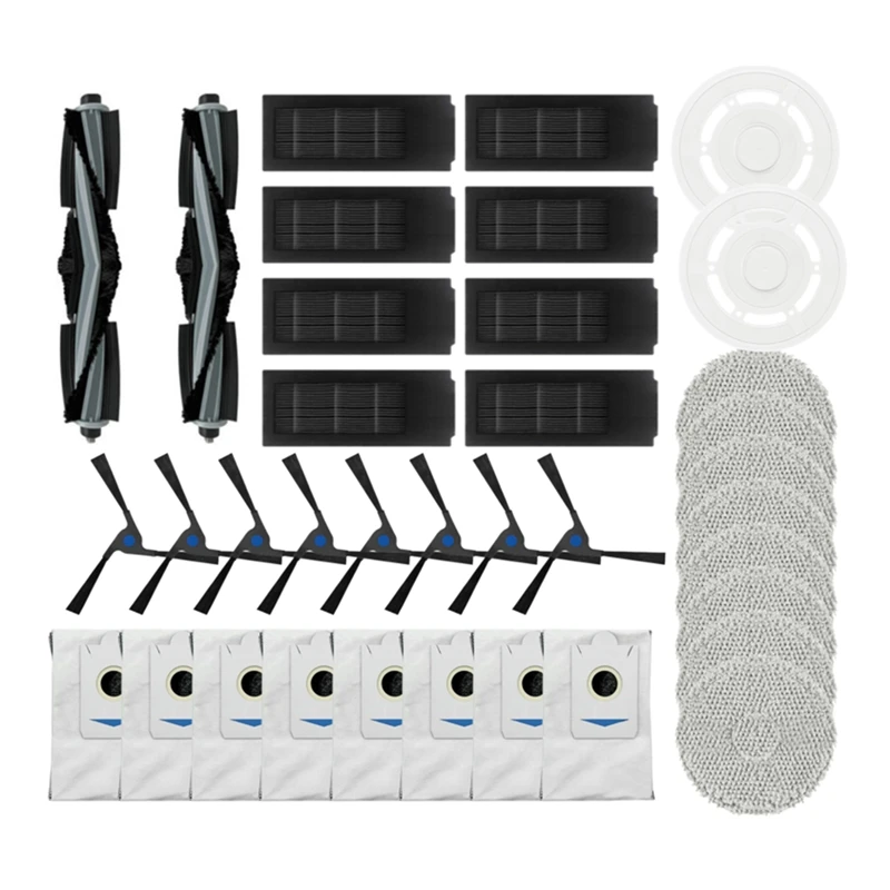 

Roller Side Brush Mop HEPA Filter Dust Bag For Ecovacs Deebot X2 Omni / X2 / X2 Pro / DEX86 Spare Parts Accessories