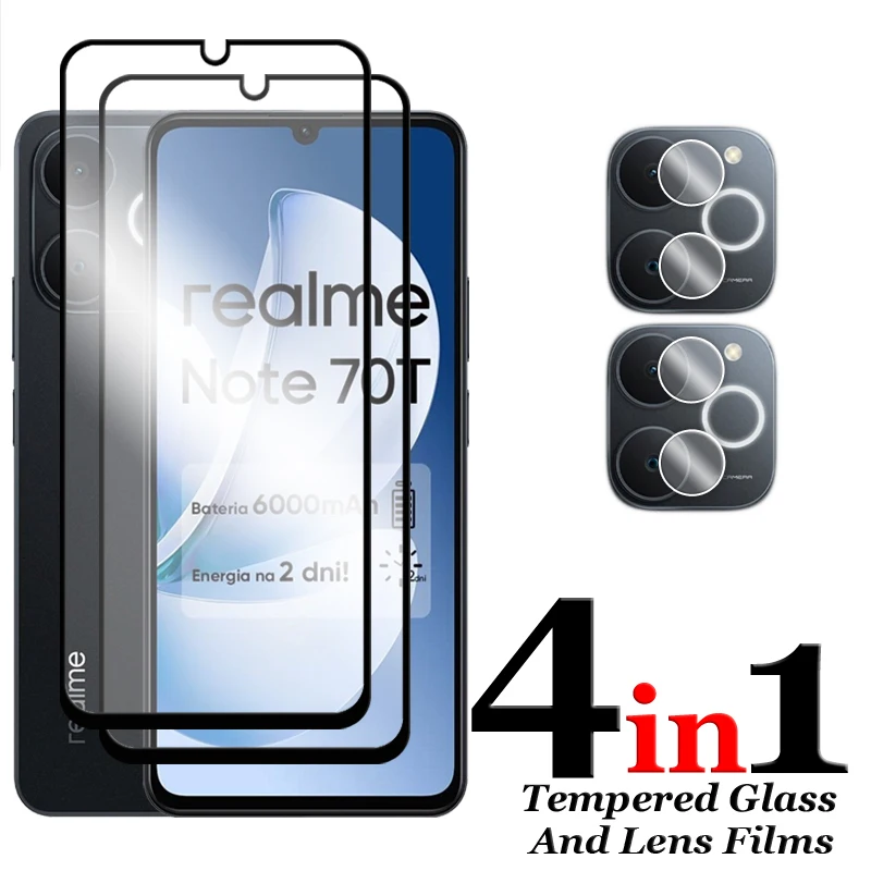 6-in-1 Tempered Glass Screen and Lens Protector Set with 2.5D Full Coverage