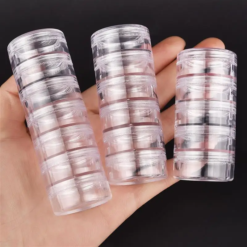 Conjoined Jewelry Makeup Storage Box Organizer Holder Bracelet Earring Button Zip Head Storage box diamond painting storage box storage container plastic storage box jewelry box storage bag