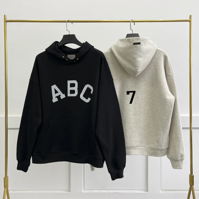 high quality Men's Essentials Hoodies ABC printed letter100Cotton