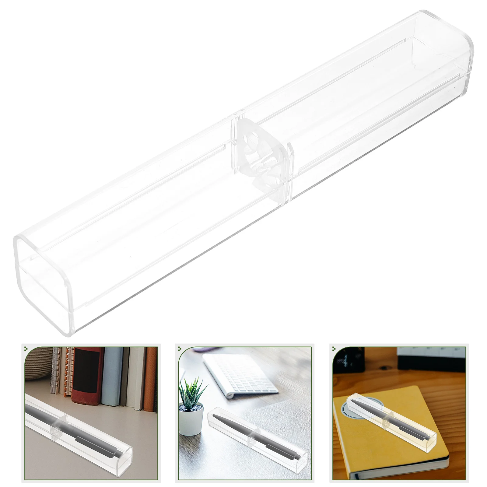 

Подарочные коробки для ручек, 25 шт., прозрачные чехлы для ручек, Пластиковые чехлы для карандашей, одиночные держатели для ручек, зеркальная ручка