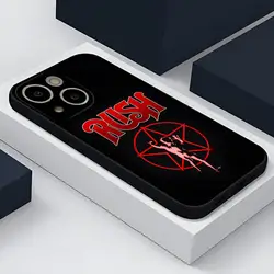 Famous R_RUSH ROCK BAND Phone Case - Premium Back Cover for iPhone 13 Pro Max (Black1)
