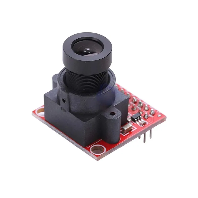 Module caméra OV2640 pour drone STM32F4, présenté sur fond blanc avec son connecteur FPC.