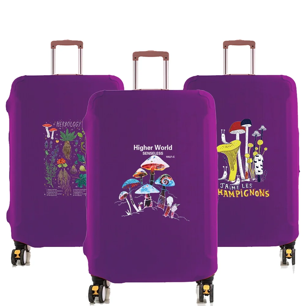 Чехол для чемодана с принтом в виде грибов