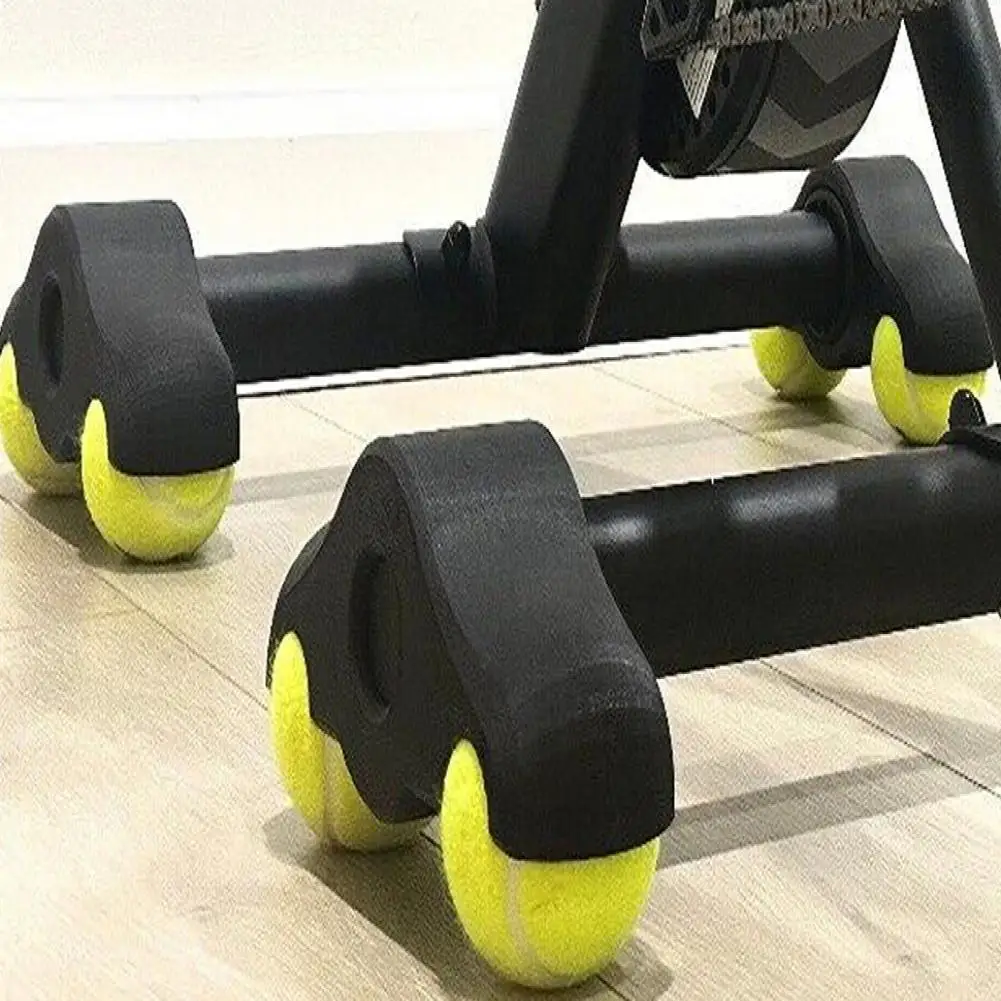 Description Picture 3 of itemCycling Training Foot Pads Shock Absorbing Tennis Ball Foot Pads for Wahoo Kickr Core Indoor Cycling Bike Anti-slip for Home