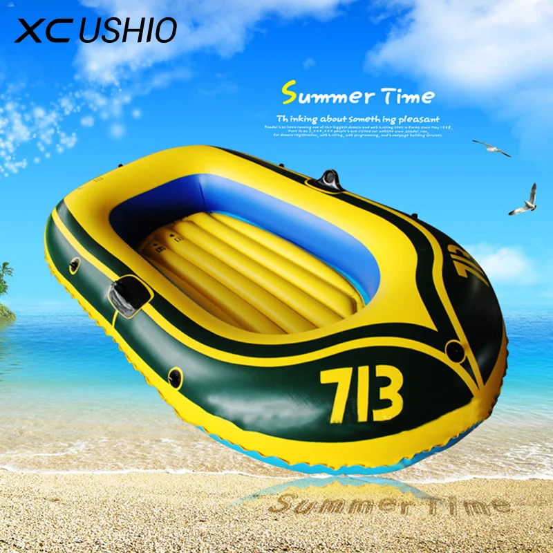 free 1 Set 2 Person PVC 5 popular Rubber Boat Lake for River Inf Fishing Stream