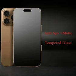 Premium Matte Privacy Screen Protector - Anti - Spy Glare & Anti - Fingerprint Tempered Glass Protective Film - Anti - Spy Matte Glass (For iPhone 16 ProMax)