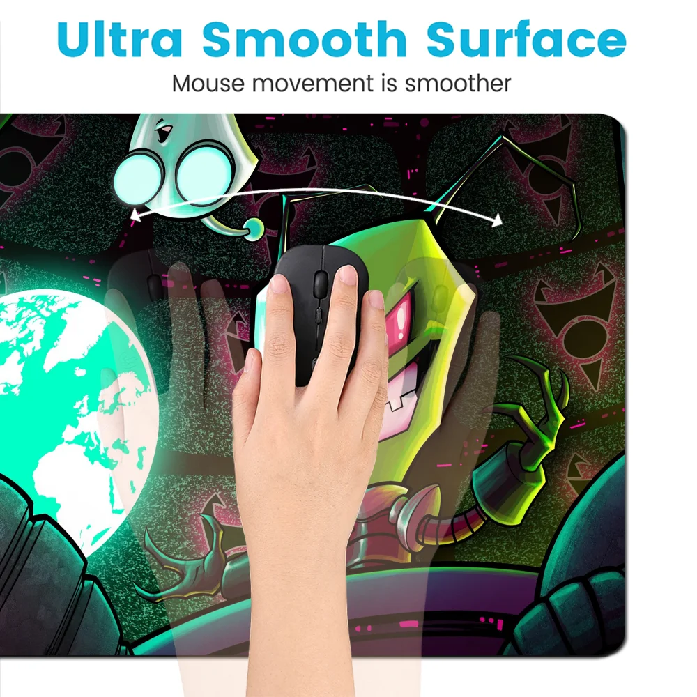 Comedy Anime I-Invader Z-Zim INS Tide Large Gaming Laptop Computer Desk Mat Mouse Pad Mouse Mat Notbook Mousepad Gamer 5