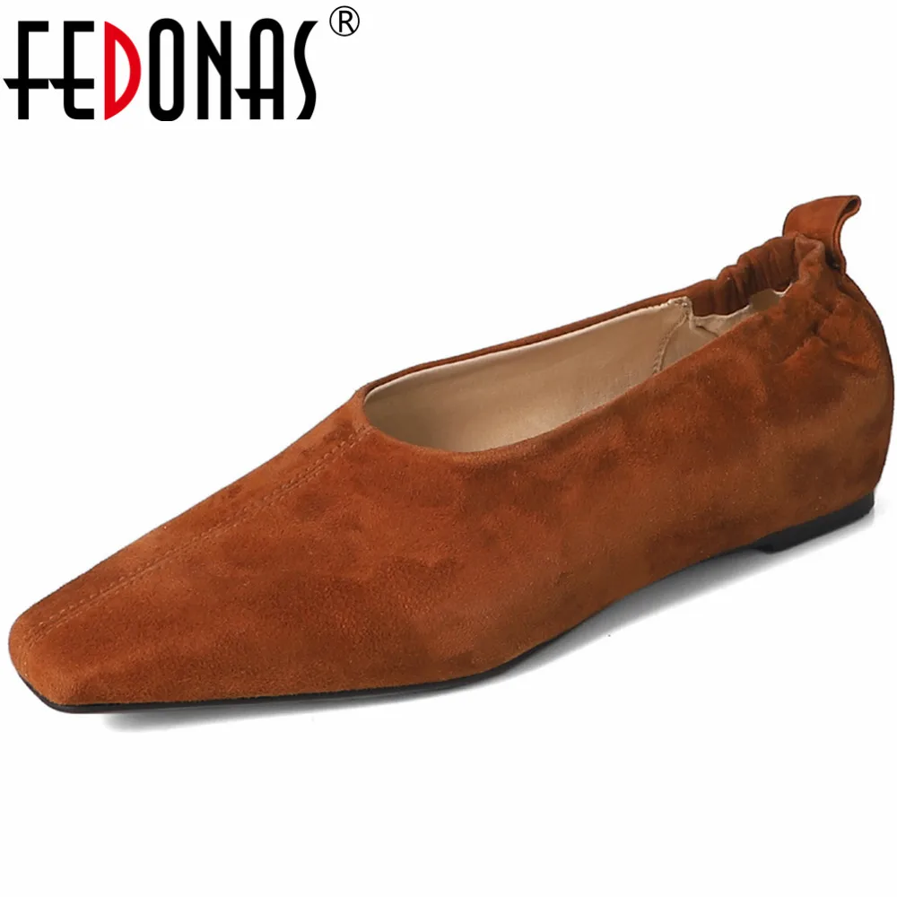 

FEDONAS/Базовые Женские туфли-лодочки на низком каблуке; Сезон весна-лето; Женские офисные Женская рабочая обувь Туфли-лодочки из натуральной кожи с квадратным носком; 2024