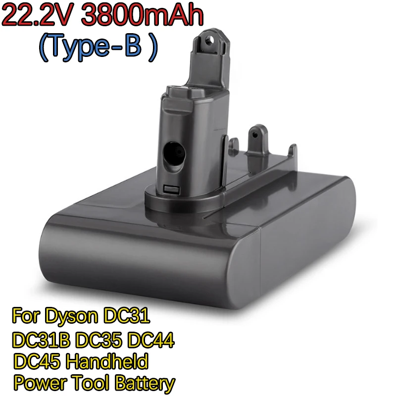 

Genuine22.2V3800mAhTypeAorType BLithiumIonVacuumCleanerBattery DC31DC34 DC35DC44 DC45andothermodelsforL70 HandheldVacuum Cleaner