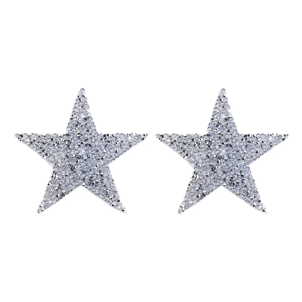 Silicone Nipple Cover, Breast Sticker-1pair Women Rhinestone Nipple Cover Sexy Chest Protector Reusable Breast Wear Silicone Nipple Pasties Bra Pads Chest Sticker