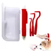 Tick Remover for Dogs 4 Pcs Tick Removal Tweezers Hooks Comb Kit Flea Remover Comb Lice Supplies for Pet Dog Cat Human Horse 1