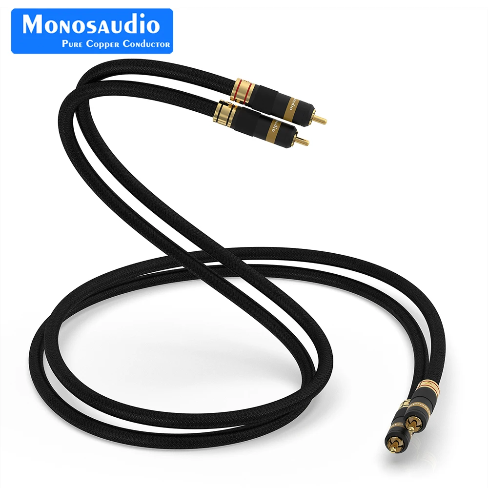 

Monosaudio A202 5N Multiple OFC Copper Silver Plated RCA/XLR Signal Cable Audio Interconnect Cable RCA Extend Wire