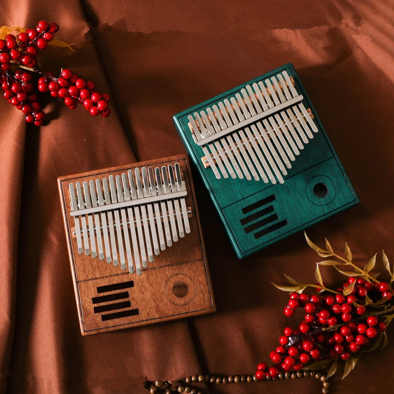 Nuovo Arrivo 17 Tasti Bull Kalimba Thumb Piano Corpo In Mogano Strumento Musicale Migliore Qualità E Prezzo