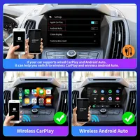 EKIY 2in1 Wireless CarPlay Dongle Беспроводной Android Auto адаптер AI Smart Box Автомобильные интеллектуальные системы для автомобиля с проводным CarPlay — изображение 3