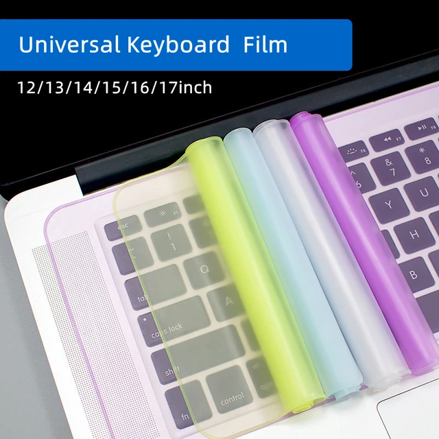 Film de protection universel en silicone pour clavier d'ordinateur portable,  15, 15