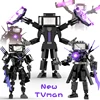 New Skibidi Toileted Giant Titan TVman Upgrade Speakerman Building Blocks Animation Figure Model Toys for Kid Ideas Gifts Xmas 4
