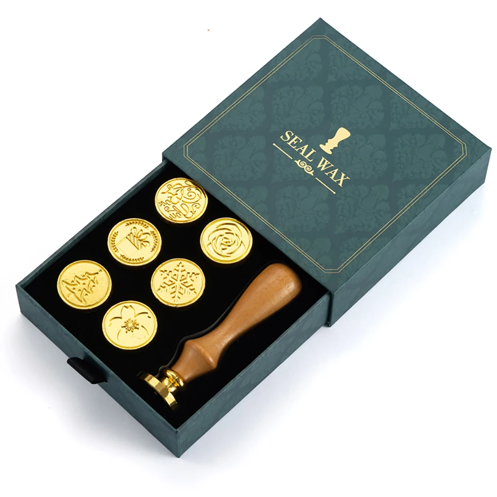 Retro Wax Seal Stamp Hobby Seals Custom Stamp Set Tools Fire Paint Seal