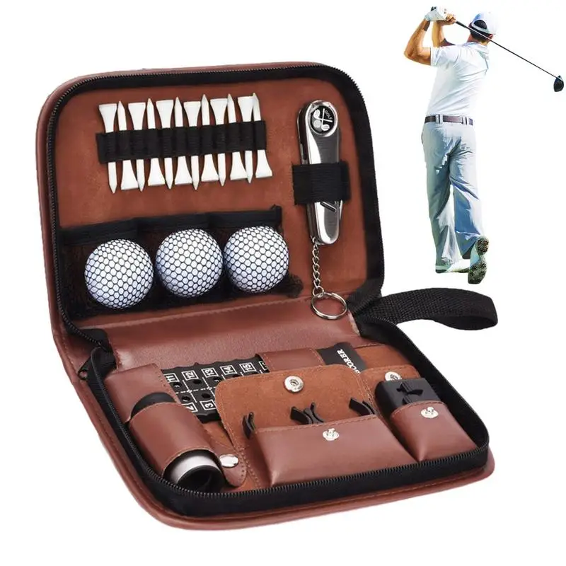 

Сумка для хранения оборудования для гольфа, Красивое Коричневое оборудование для гольфа, практичные аксессуары для гольфа, подарок для гольфистов, бойфрендов, мужей