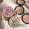 Three-color Blush Palette Delicate Long-lasting Waterproof Non-fading Eyeshadow Blush Integration Tray 5