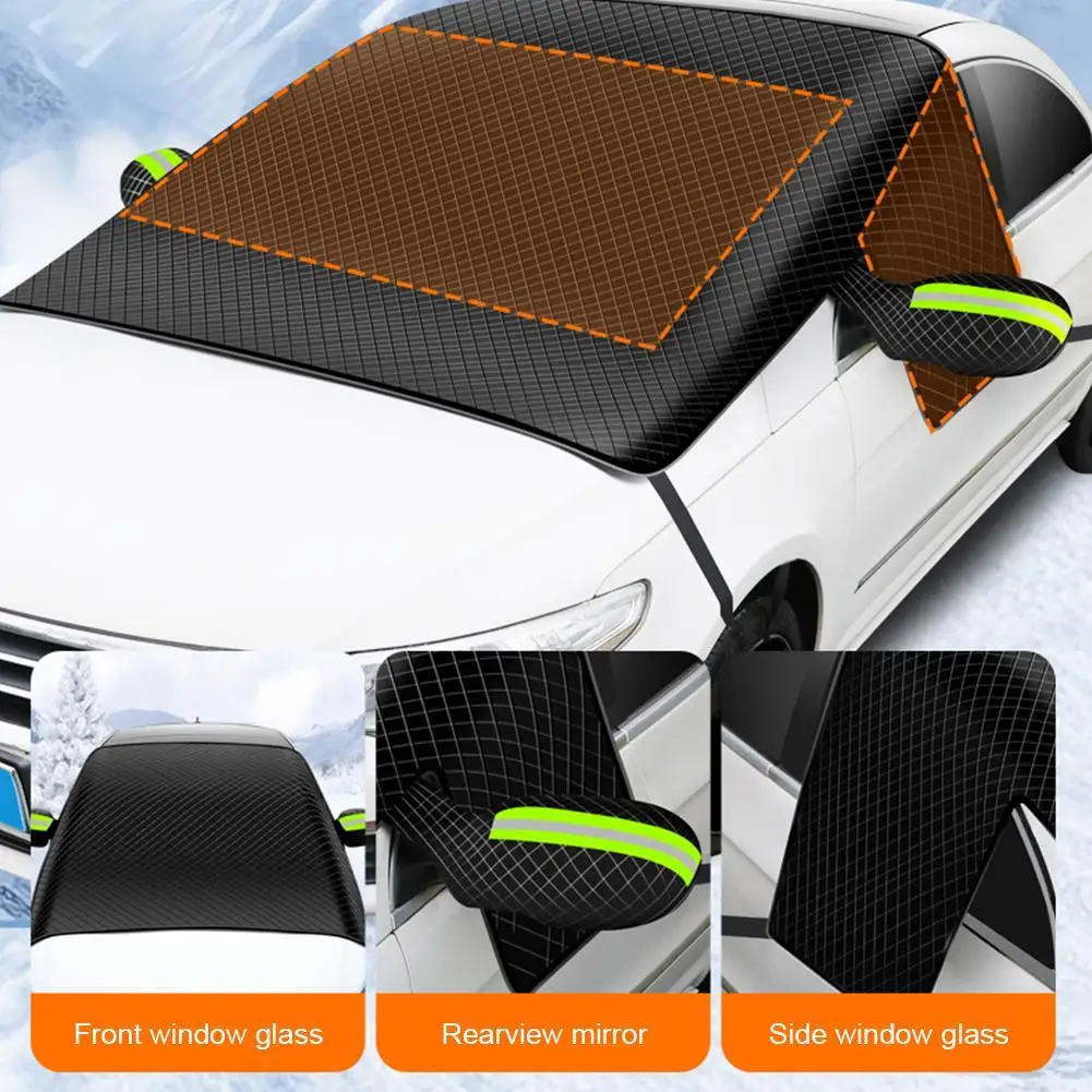 Magnetic Car Windshield Winter Guard - Thickened Ice, Snow, and UV Protection Cover