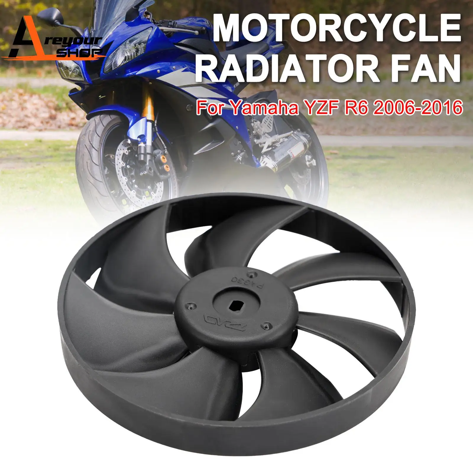 Engine Radiator Cooling Fan Blade for Yamaha YZF R6 YZF-R6 2006-