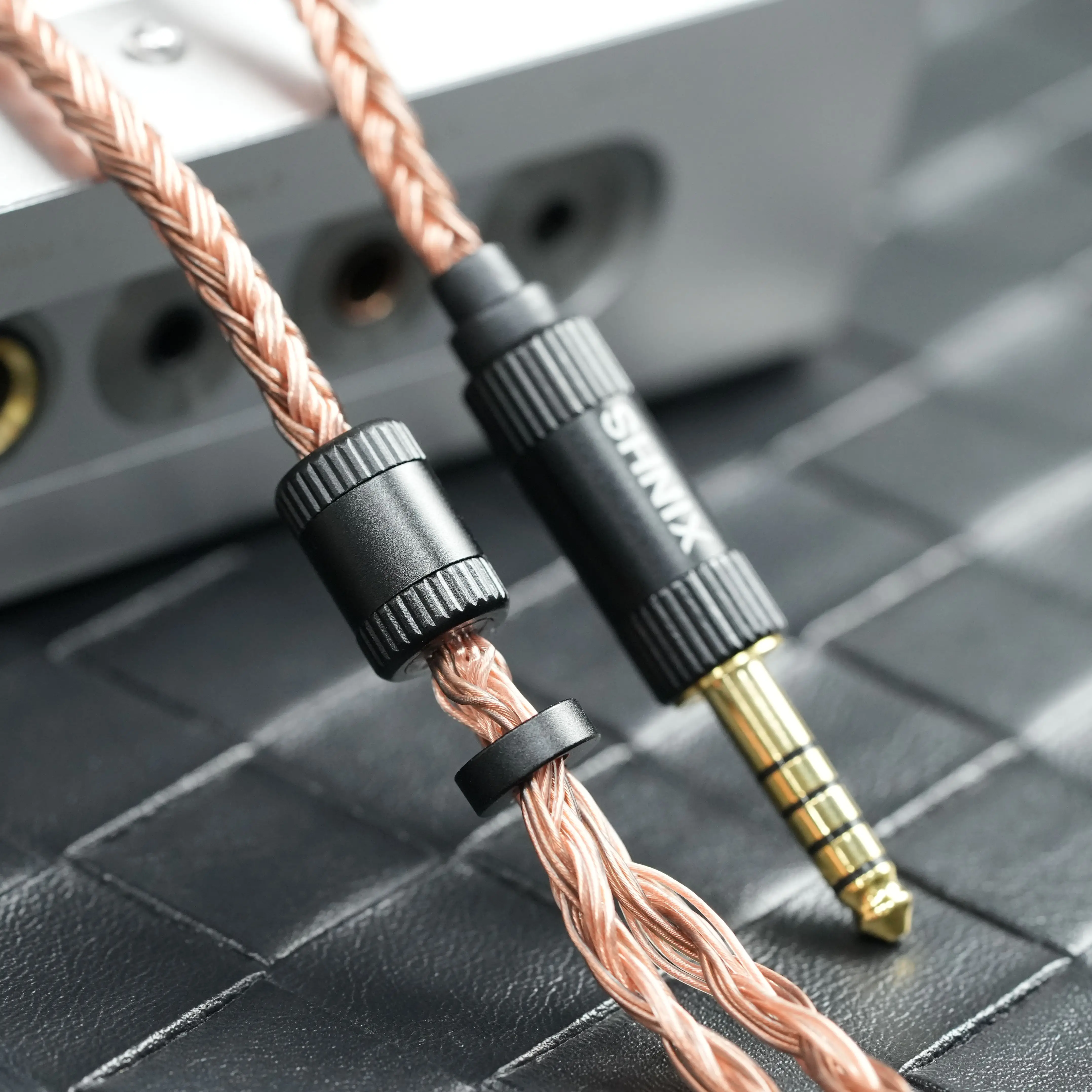 Xinhs-バランスオーディオケーブル、hifiヘッドフォンアップグレード