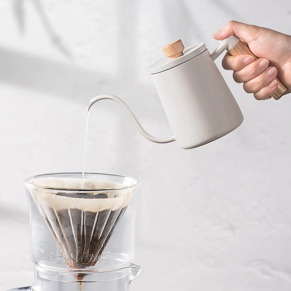 Coffee Pot Milk Frothing Pitcher Jug Gooseneck Kettle Spout Stainless Steel 350ml 600ml