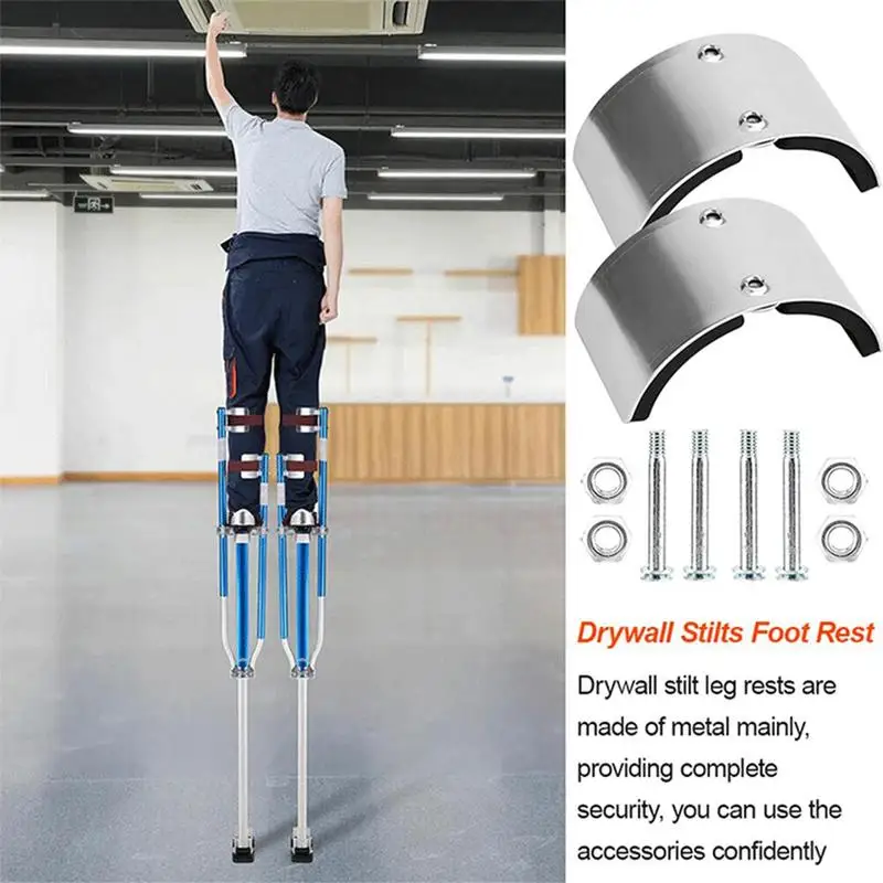 Ricambi Per Trampoli Cartongesso – Piastra Regolabile In Alluminio, Supporto Gambe Comodo E Resistente Per Lavori In Altezza