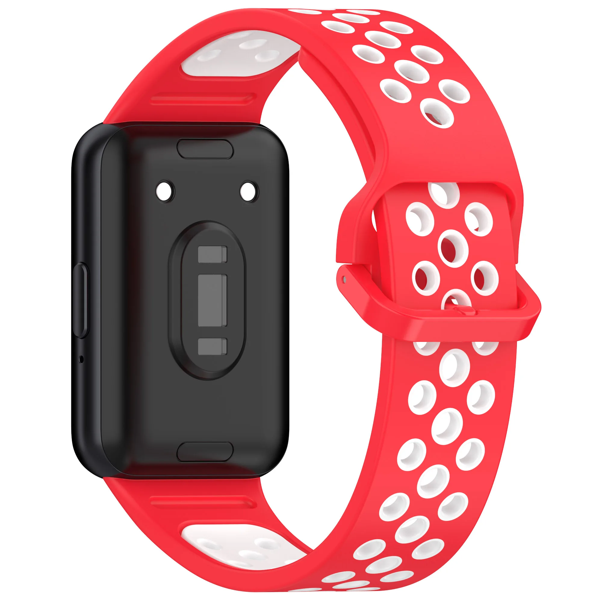 Two-Color Silicone Sport Bracelet Watchband Strap