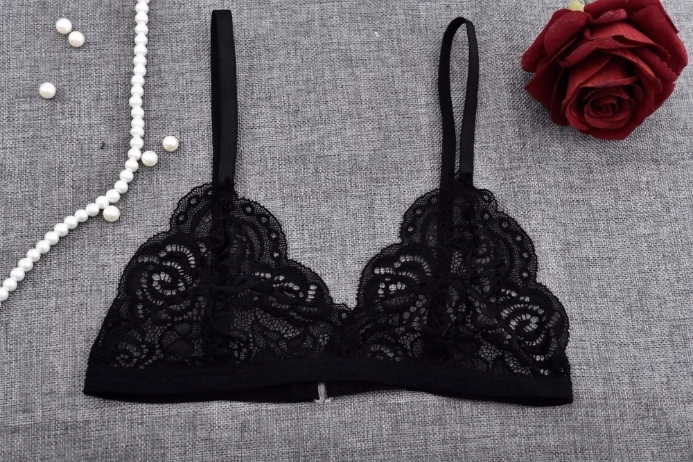 Soutien-gorge,Soutien-gorge en dentelle transparente pour femmes,sexy