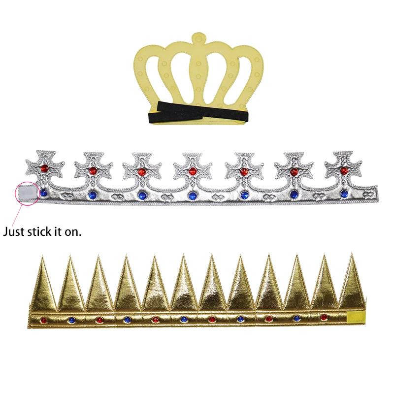 Happy Birthday Hat Gold Silver Adjustable King Princess Crown Girl Boy Adult Gifts Glitter Headwear Baby Shower Party Decoration party hat,birthday crown,birthday headband set