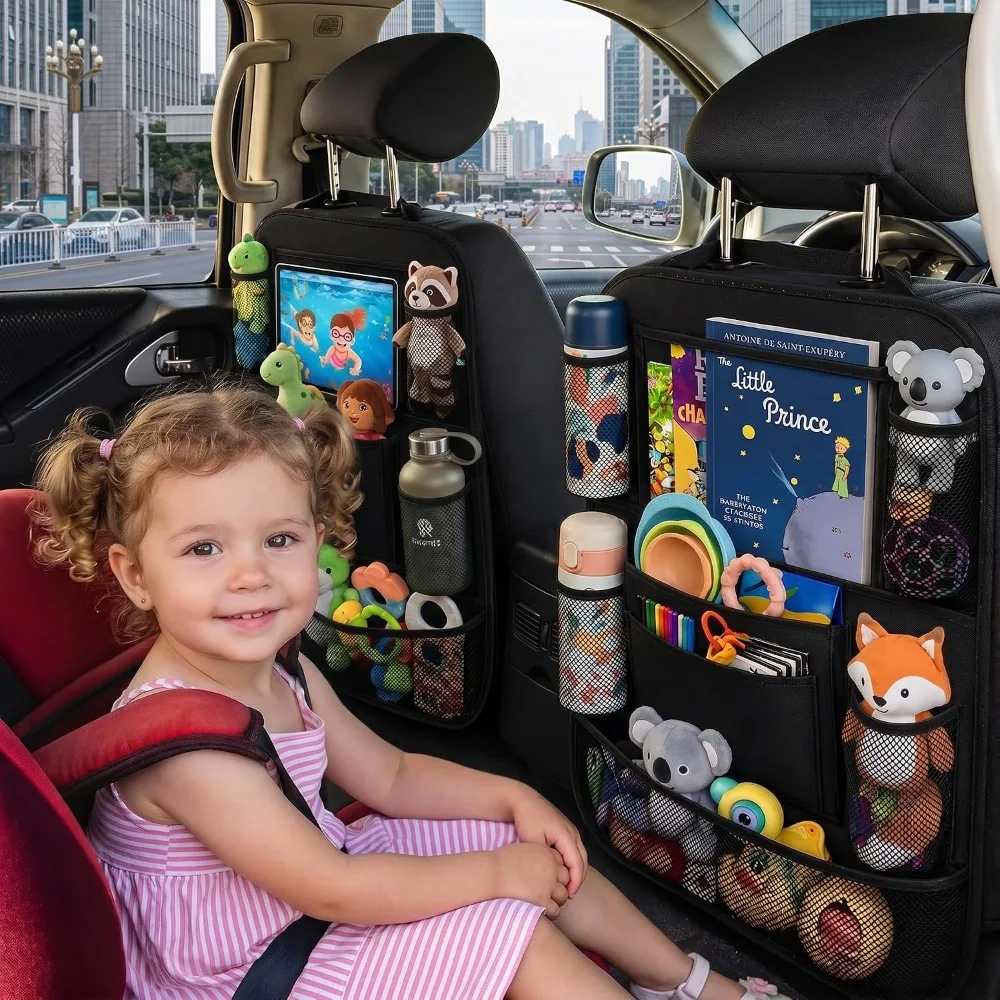 Organizer per Sedile Auto per Bambini | Organizer per Sedile Posteriore, Organizer per Sedile Auto Bambini, Organizer per Auto con 9 Tasche Multiple - Image 2