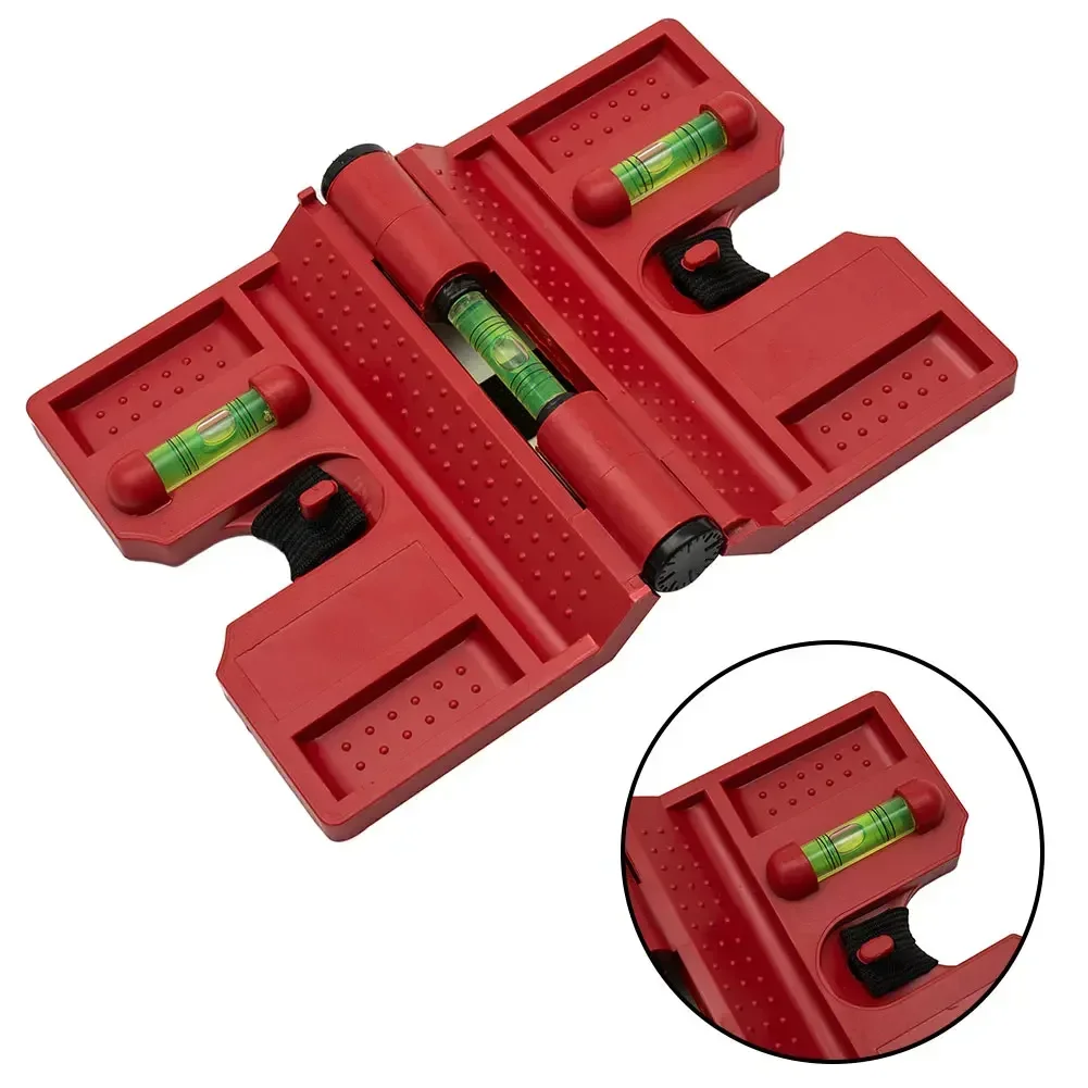 Level Fence Pipe Magnetic Adjustable Post Level With Elastic Band Strap Horizontal Vertical for Metal Pipes Posts Attachment tile leveling device
