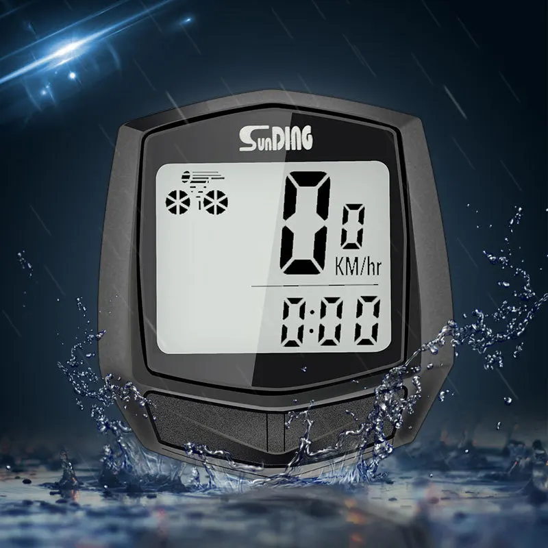 Велосипедный, проводной секундомер, водонепроницаемый велосипедный компьютер с цифровым ЖК-дисплеем, велосипедный одометр, спидометр, аксессуары для езды на велосипеде