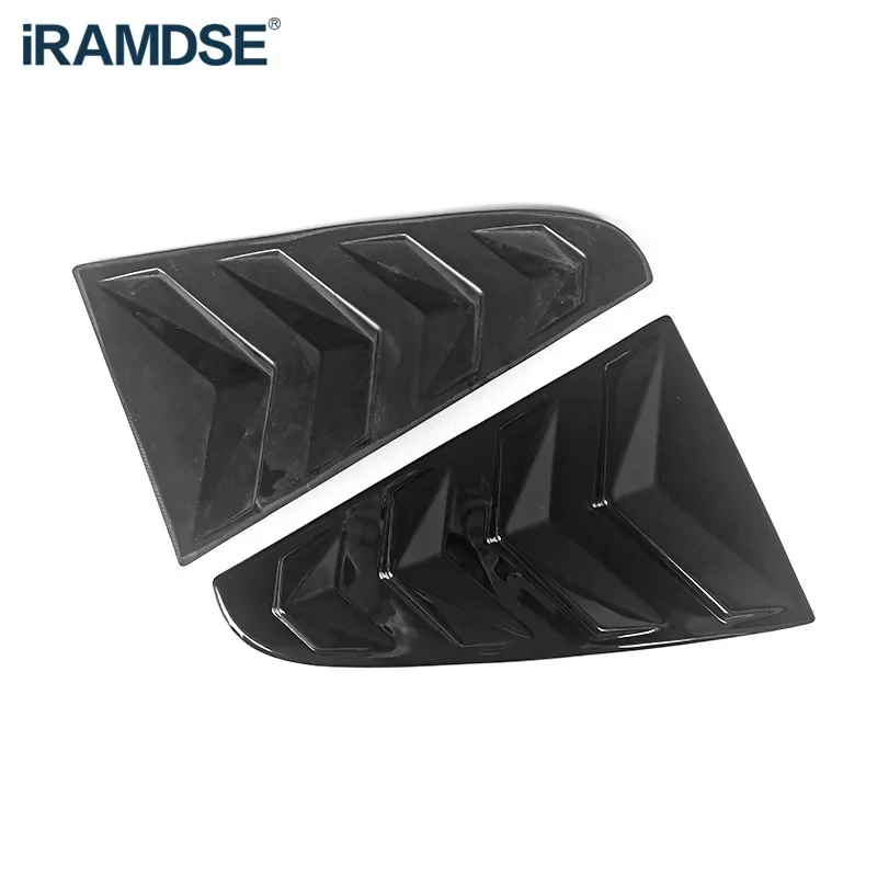 Quarter Side Window Louver Scoop Cover Vent Carbon Surface Spoiler Decorative Accessories for VW ARTEON Passat CC 2009-car accessories double sided adhesive spoiler